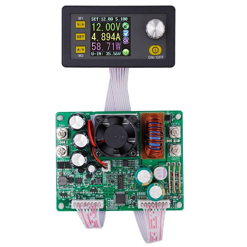 

DPS5015 Power Supply Module Buck Voltage Converter Constant Voltage Current Step-Down Programmable LCD Voltmeter 15A 12%OFF