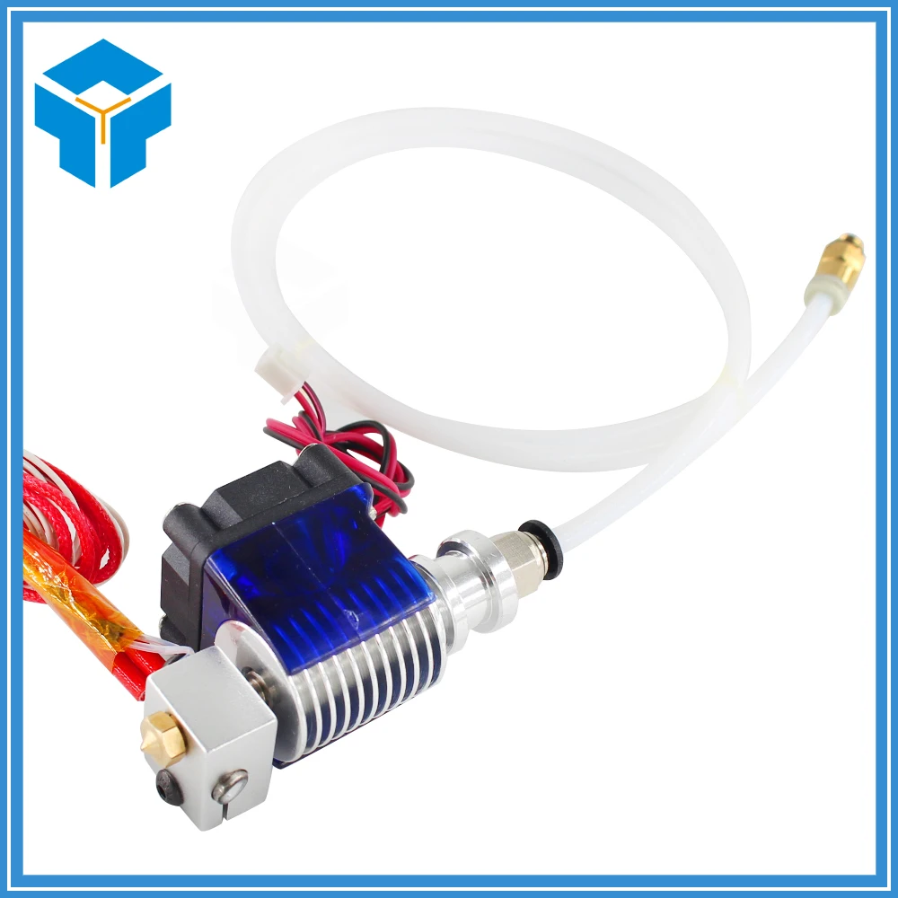 

V6 J-head Hotend Bowden Extruder Full Set with Fan, 12V Heater,PTFE Tubing for 0.4mm 1.75mm Bowden for 3d printer