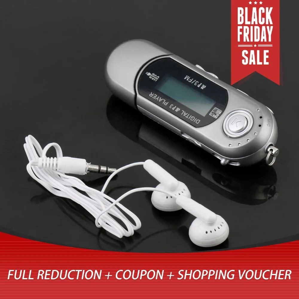 

Mini USB 2.0 Flash Drive High Speed Transfer LCD Display MP3 Music Player Backlight on LCD Providing Clear Display 3 Colors