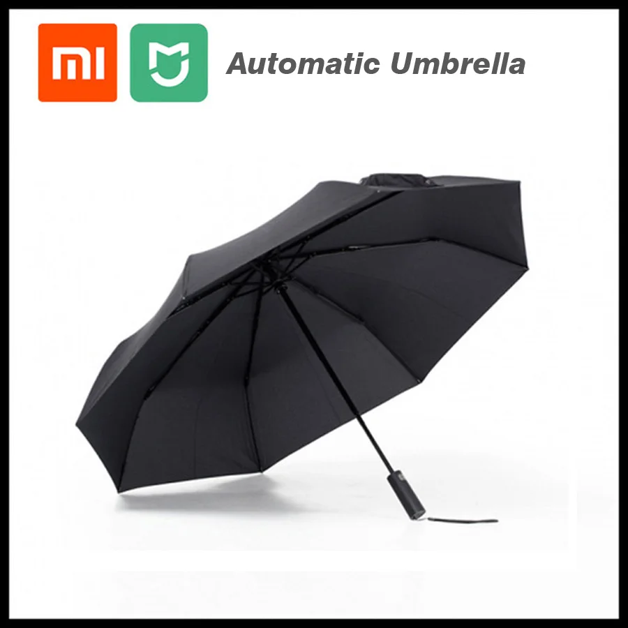 Оригинальный автоматический дождевой бумберshoot Xiaomi Mijia алюминиевый
