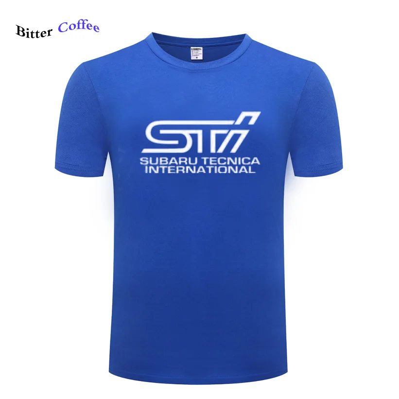 Новая мужская футболка с логотипом Subaru STI, Модная хлопковая брендовая одежда, летняя мужская футболка с коротким рукавом - Цвет: 7