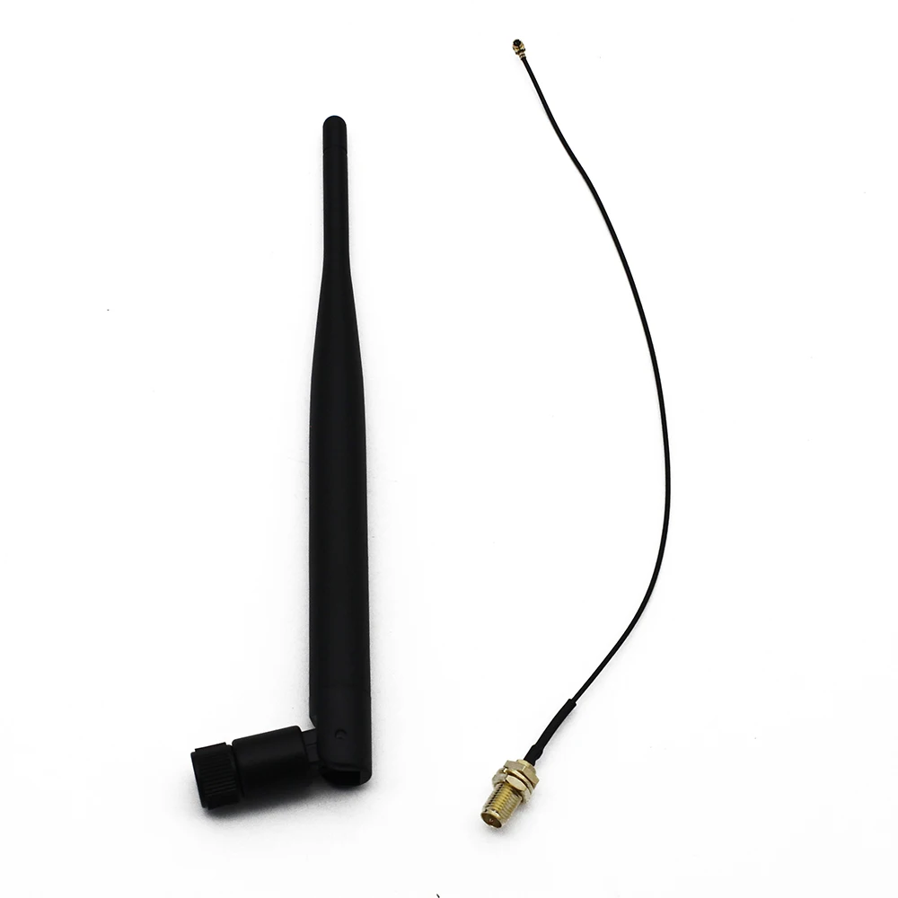 Dlenp 2,4 GHz WiFi 2,4G антенна 5dBi антенна RP-SMA Male беспроводной маршрутизатор+ 21cm PCI U. FL IPX к RP SMA мужской косичка кабель