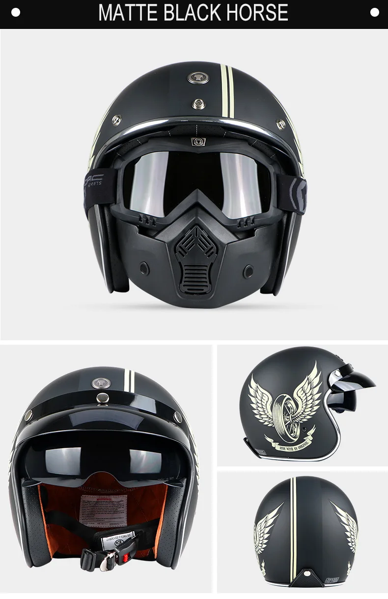 Bluetooth moto rcycle шлем винтажный с открытым лицом 3/4 шлем с внутренним козырьком moto cross jet Ретро capacete шлем мото T57