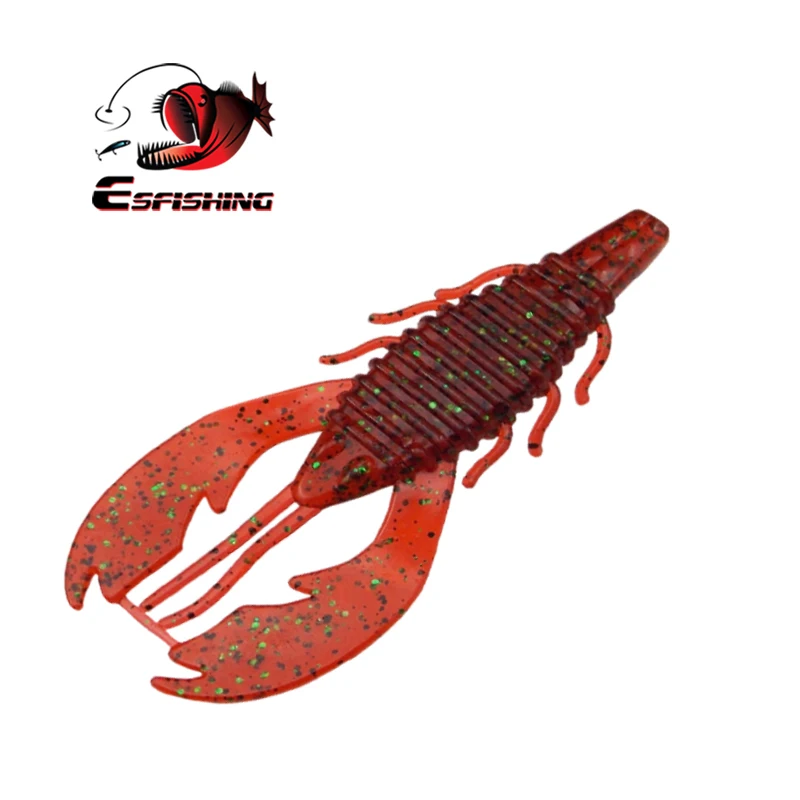 

Esfishing New Lures Soft Baits Bobby Fatty Craw 4" 6pcs 10cm/10g Wholesale Fishing Soft Lures Wobblers For Trolling Shine Jerk