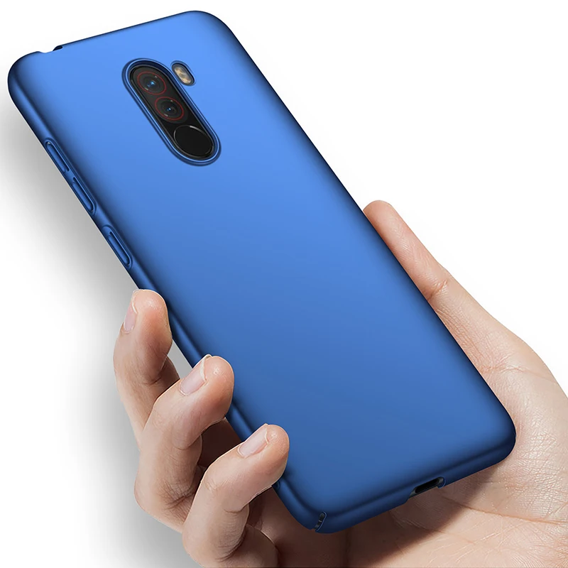 

For Xiaomi Pocophone F1 Case Hard Matte Back Cover Pocofone Poco F1 Slim Shockproof Skin Single Sleeve Fashion Protector 6.18