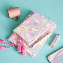 2018 Yiwi Japanese Unicorn Paint Planner Organizer Agenda Schedule Notebook Dairy Bullet Journal Book Cover For