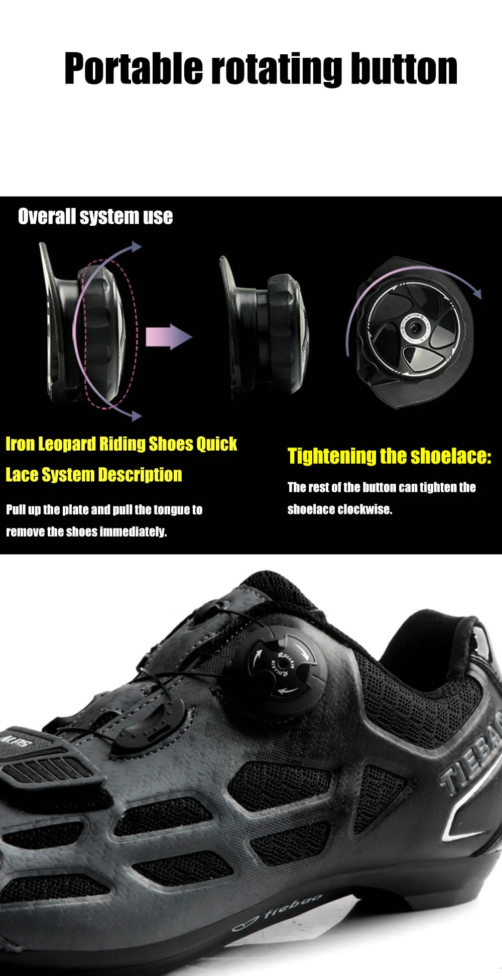 TIEBAO Road Cycling Shoes sapatilha ciclismo Men add pedal set Pro Team Rubber Breathable Unlocked Bicycle sports Bike Shoes