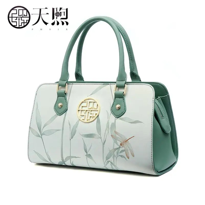 

Pmsix2018 new high-quality fashion luxury brand original art handbag leather handbag shoulder bag counter genuine, women's well-