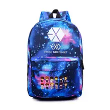 Heißer KPOP EXO GOT7 Guter Junge XOXO Leinwand Rucksack Cartoon rucksäcke Männer Student Teenager Schule laptop Tasche Mädchen Reise Mochila Li46