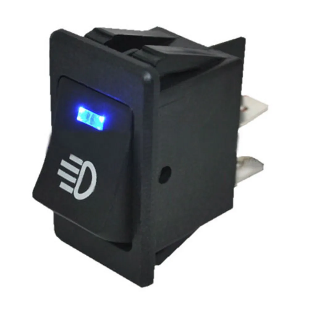 

2016 New 12V 35A Blue LED Rocker Switch Universal Car Accessories for Fog Light Lamp