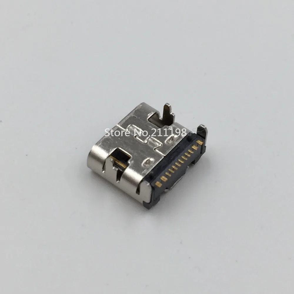 10 шт./лот MICRO USB JACK 3,1 type-C 16pin гнездовой разъем для зарядки мобильного телефона Разъем для зарядки
