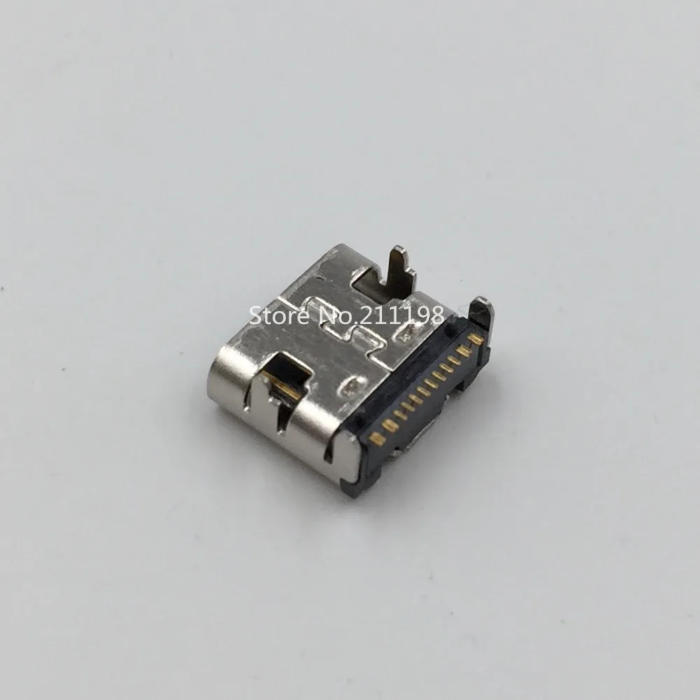 10 шт./лот Micro Usb Jack 3 1 Type C 16Pin гнездовой разъем для Мобильный телефон зарядный порт