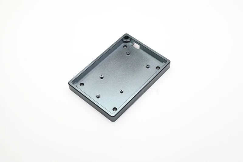 Анодированный алюминиевый чехол для cospad xd24 пользовательская клавиатура двойного назначения чехол с ЧПУ алюминиевые конусные ножки - Цвет: Flat C Case Grey x1