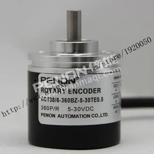 

stock ACT38 / 6-360BZ-5-30TE0.5 rotary encoder 360 lines outside diameter of 38mm solid shaft