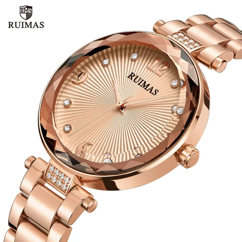 

RUIMAS Women's Simple Analogue Quartz Watches Luxury Top Brand Wristwatch Lady Relogios Femininos Clock Relojes de Mujer RW529