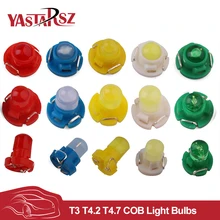 YASTARSZรถLed 10x T3 T4.2 T4.71ซังแดชบอร์ดตัวแสดงเตือนเตือนหลอดไฟไฟแสดงสถานะ12โวลต์รถ-จัดแต่งทรงผม