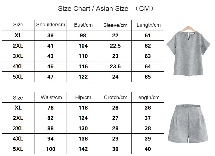 Однотонный комплект с коротким рукавом наборы из двух частей весна лето женские повседневные хлопковые топы шорты размера плюс женские офисные костюмы