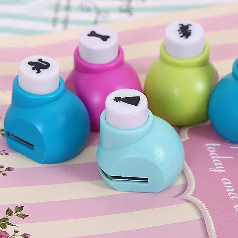 

Kids Children Mini Printing Paper Hand Shaper Scrapbook Tags Cards Craft DIY Punch Cutter Tool 1PC Random