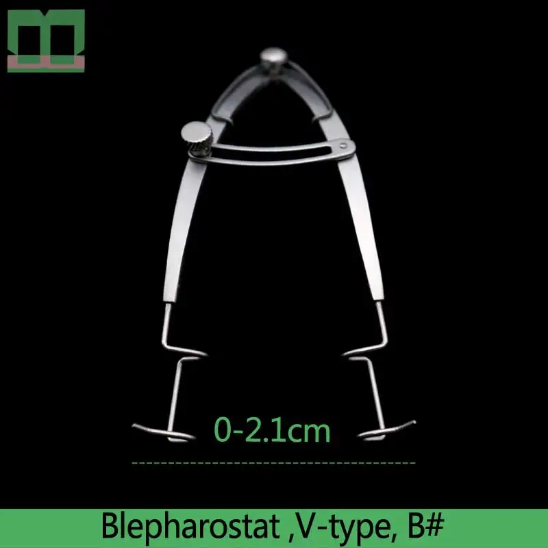 Blepharostat из нержавеющей стали v-типа инструменты и инструменты для глазной хирургии u-типа глазное зеркало хирургический инструмент - Цвет: B
