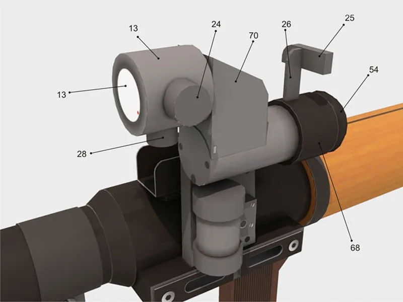 DIY 1:1 в натуральную величину RPG-7 пусковая Бумажная модель Сборка ручной работы 3D игра-головоломка детская игрушка