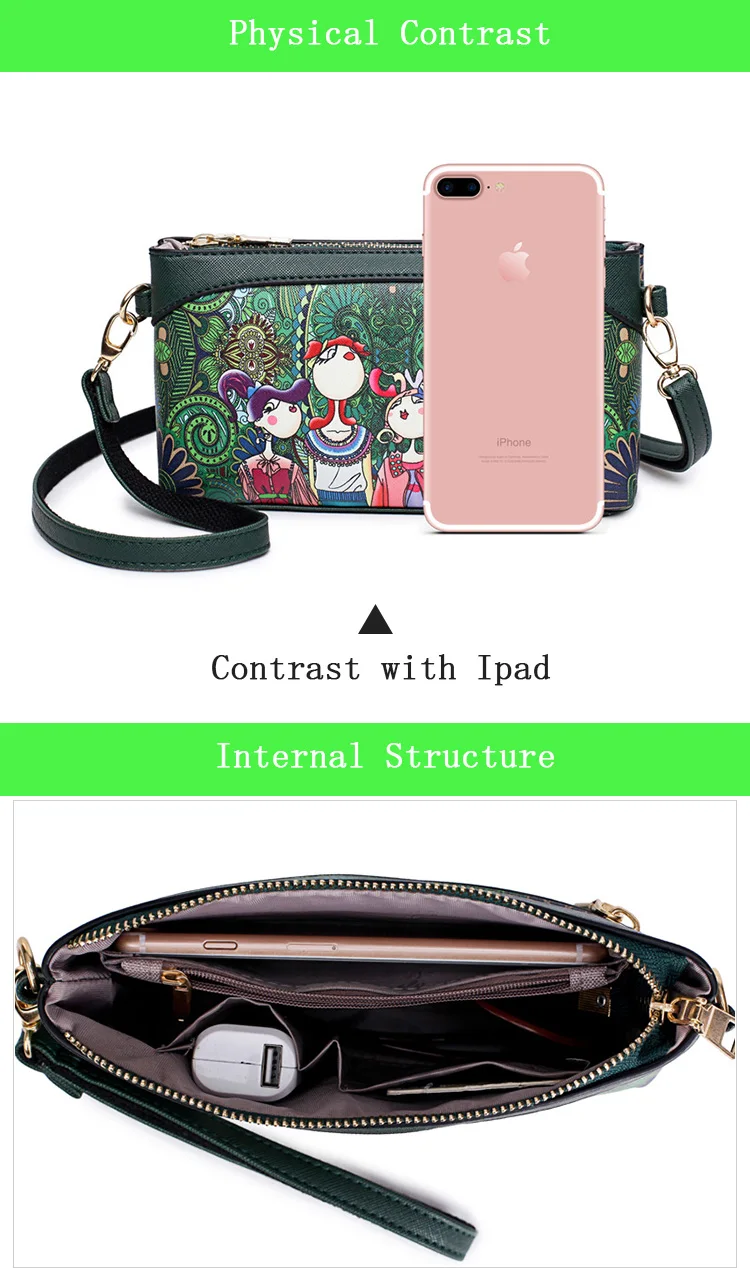 Fashion cartoon cross female bagL139