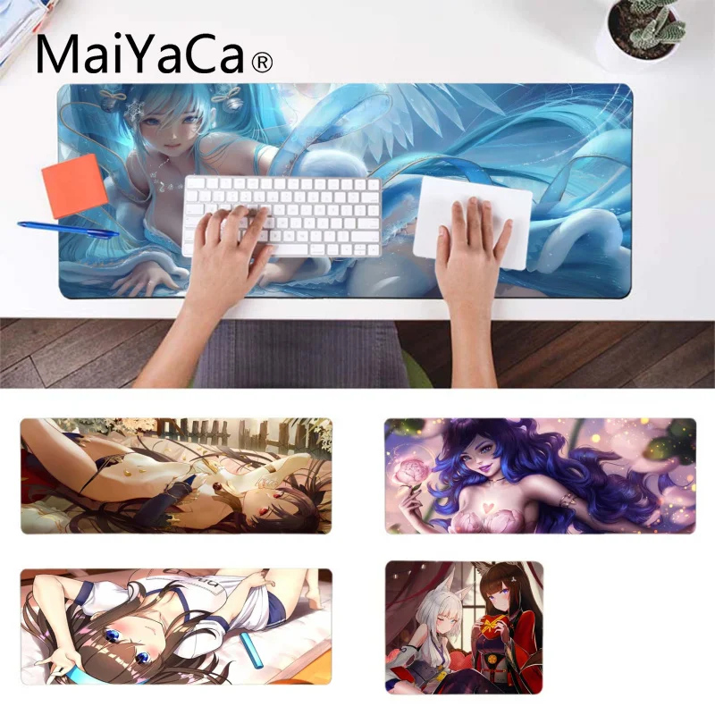 MaiYaCa Pretty Lovely Сексуальная аниме-девушка ноутбук компьютер коврик для мыши Anti-Slip Прочный силиконовый Computermats