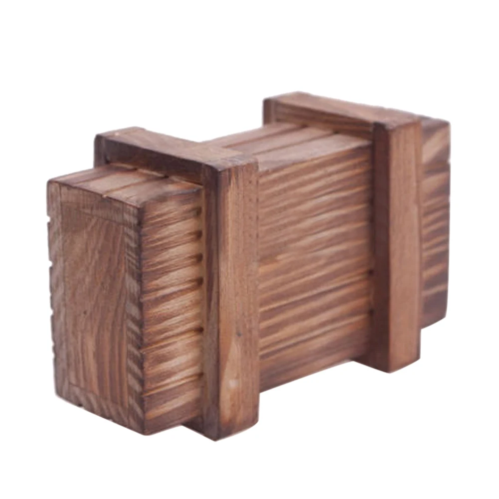 Забавный магический отсек деревянная коробка-головоломка с секретным ящиком головоломка логика Обучающие Детские деревянные пазлы игрушка