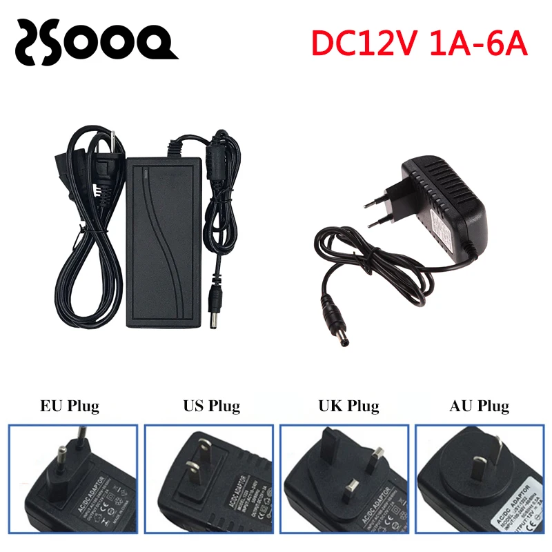 AC220V к DC12V 2A 5A трансформаторы питания зарядное устройство для светодиодной ленты