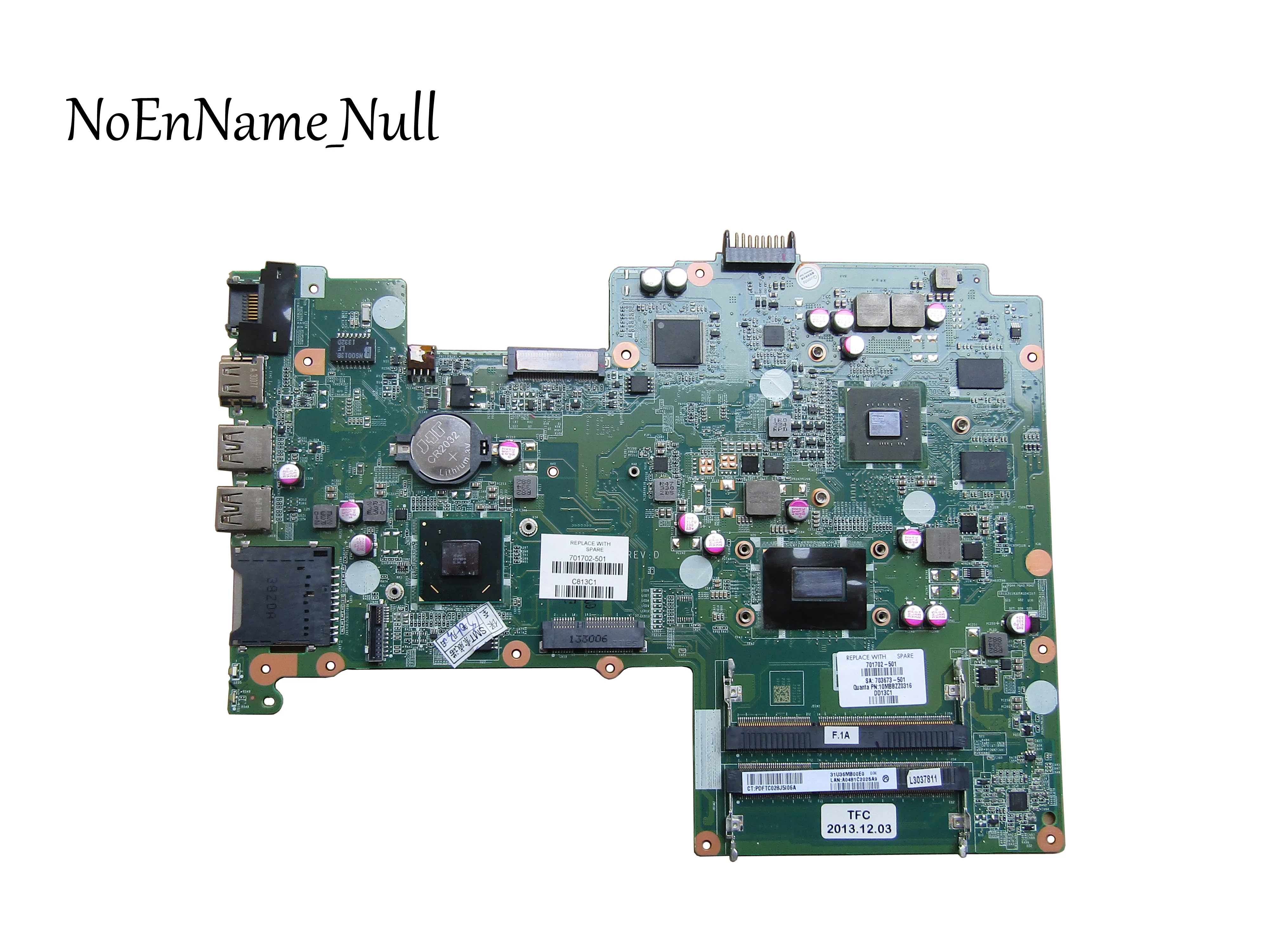 Материнская плата для ноутбука HP 15 B 15T b 701702 001 501 с процессором DA0U36MB6D0 REV:D 630/2G hm77 100%