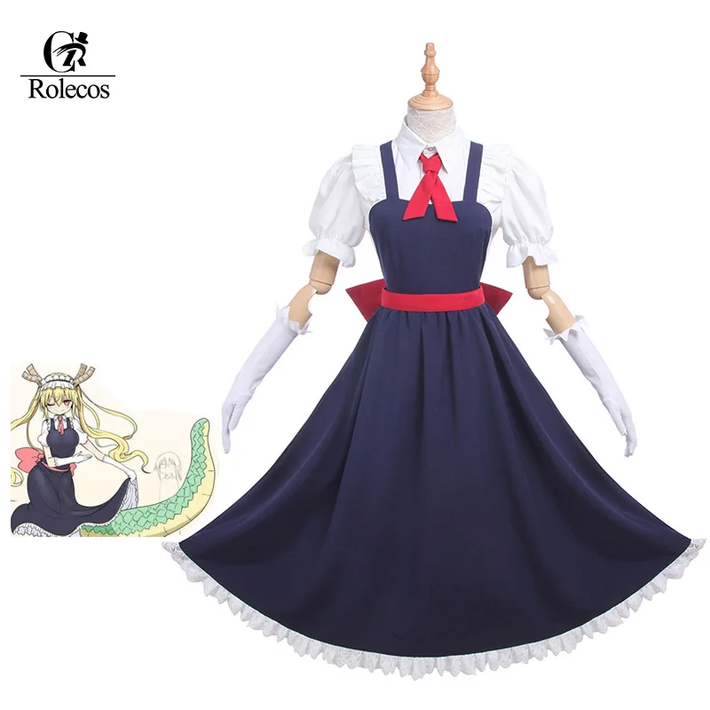 

Rolecos Japanese Anime Kobayashi san Chi no Maid Dragon Cosplay Costume Tooru Cosplay Maid Dress Costume Role Play Costume
