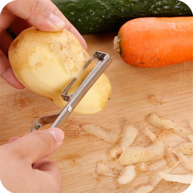 

1 PCS fruit vegetable peeler Stainless steel cutter multifunctional kitchen gadget apple slicer potato peeler parer tools