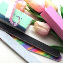 GRAEAR 6 шт./компл. инструменты для дизайна ногтей маникюрный набор инструментов для макияжа 2 Полировочный блок+ 3 полировальная лента+ 1 щетка