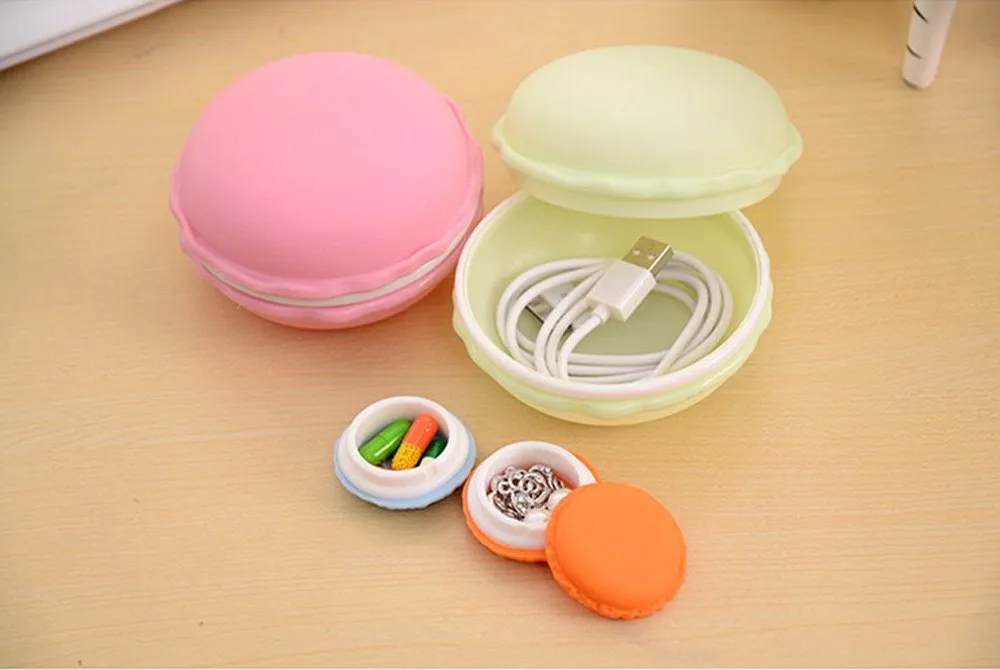 

Earphone SD Card Macarons Bag Big Storage Box Case Carrying Pouch Hot Sale Case Carrying DROPSHIPING