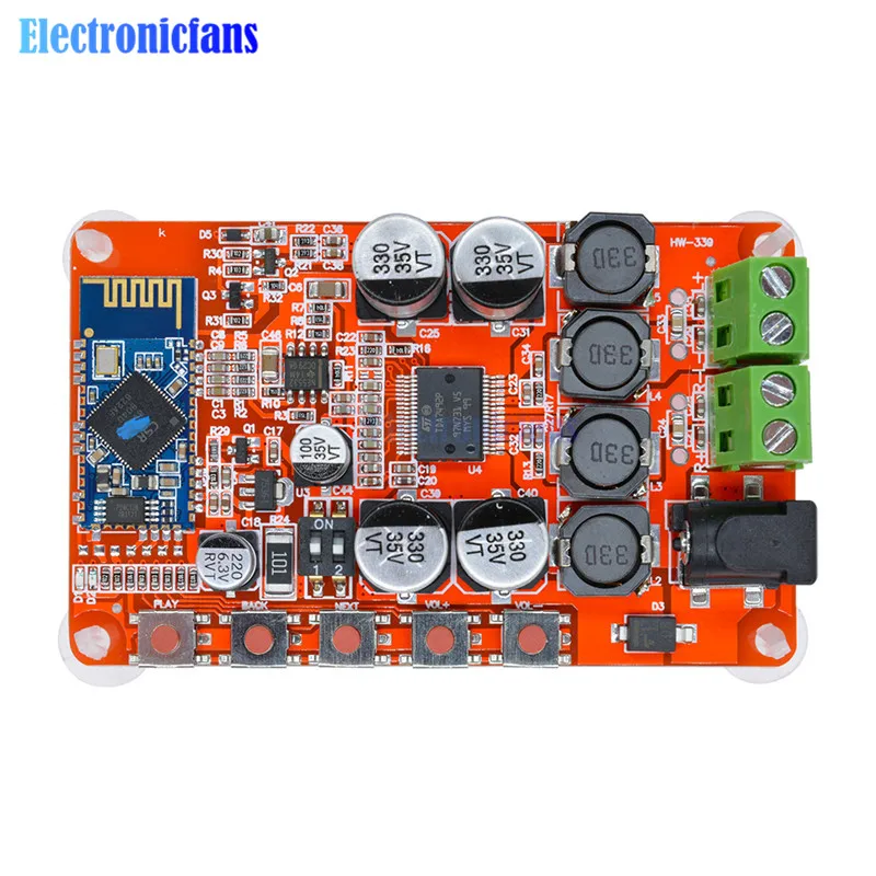 Беспроводной Bluetooth 4 0 аудио приемник TDA7492P 50 Вт + Цифровой усилитель плата модуль 2 1