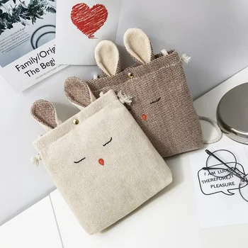 

New Girls Linen Handbag Fashion Women Shoulder Cross Body Bag Travel Drawstring Bag Baby Coin Purse Drop Shipping