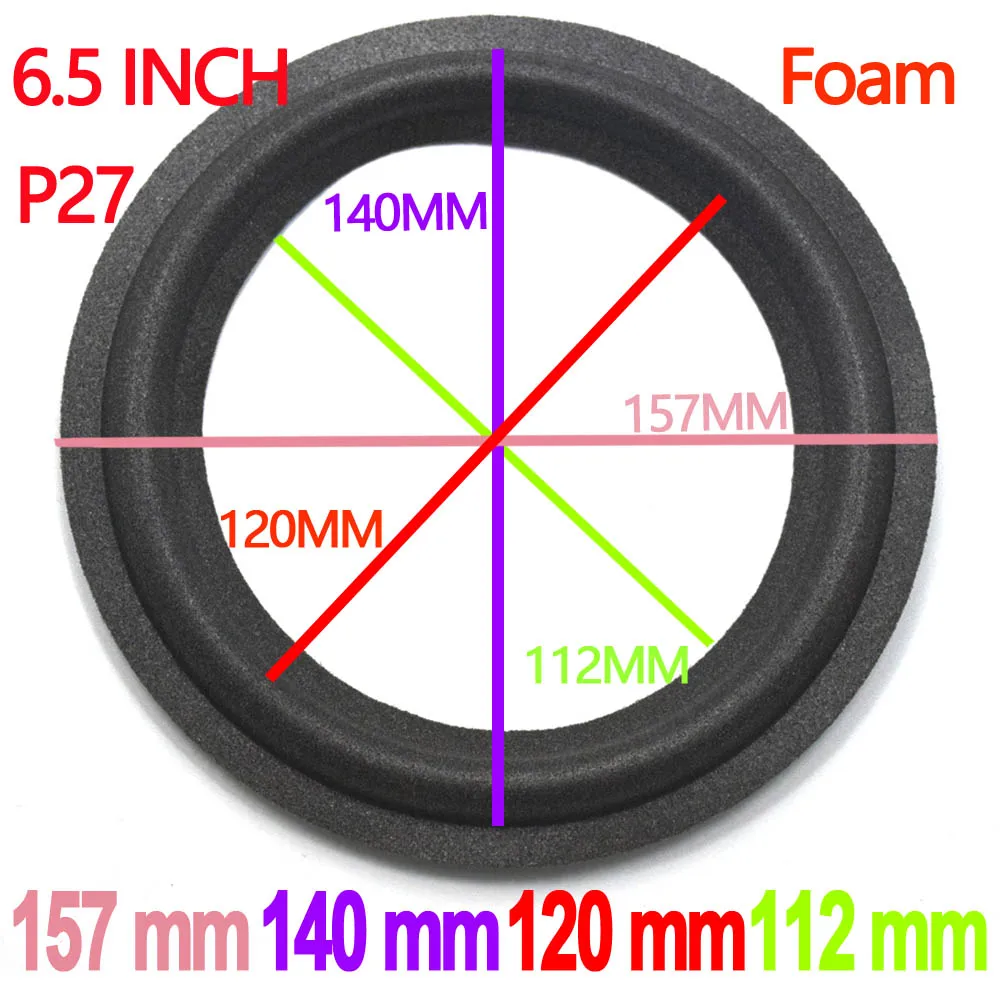 2 шт кольцо из вспененного материала для динамика ремонт 6," дюймовая подвеска объемное складное кольцо полный диапазон НЧ динамик Замена(155x140x120x110