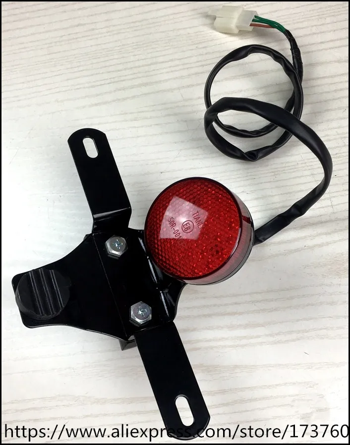 1pcs Universal Retro LED  motorcycle modified rear lights license plate lights brake lights for max250 /GN/CG motorcycle parts