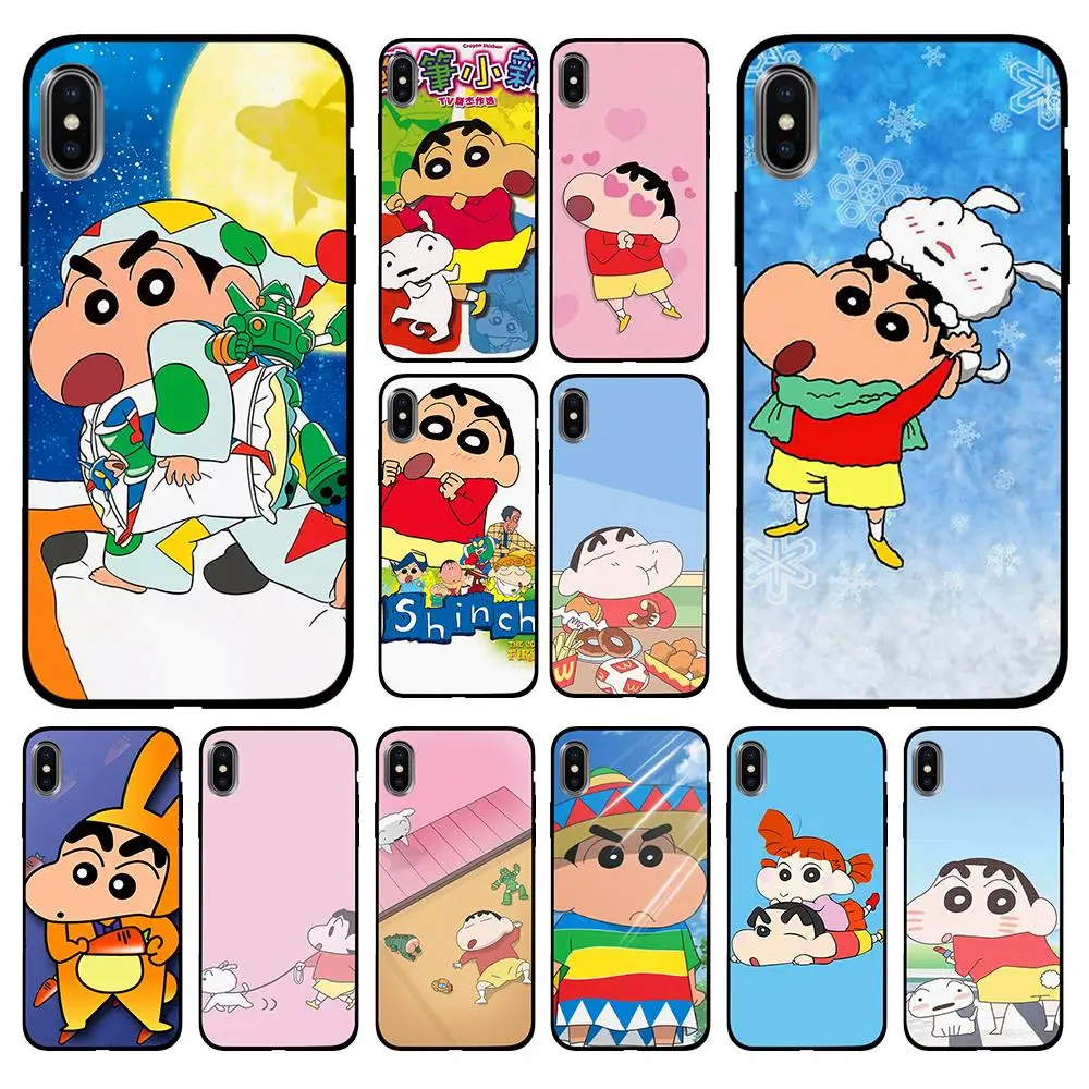 Аниме Crayon Shin Мягкий ТПУ чехол для Apple iPhone 6 6S 7 8 Plus 5 5S SE X XS MAX XR силиконовые чехлы |