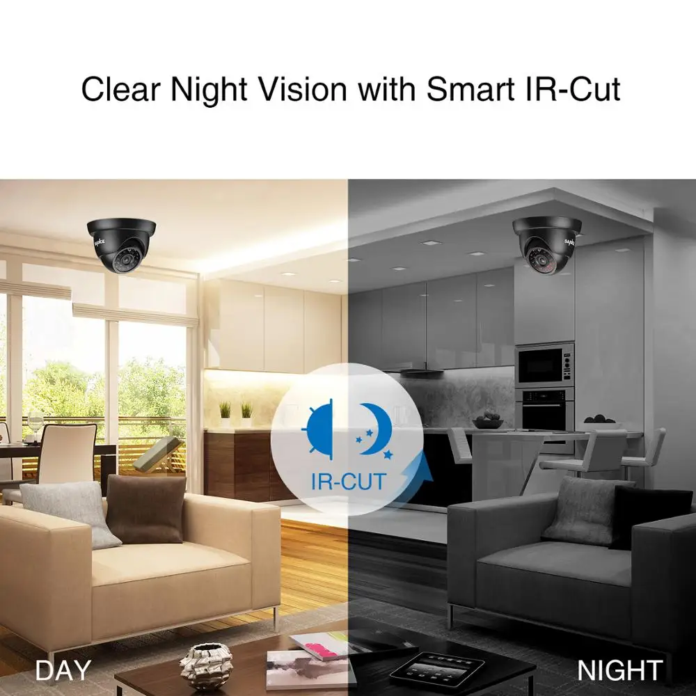 SANNCE 4CH 1080N DVR камера безопасности CCTV система 4 шт. 720P камеры P2P Крытый Открытый