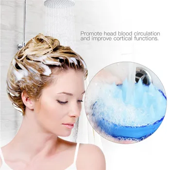 

Random Color Hair Scalp Massage Shampoo Brush Slimming Soft Silicone Head Body Massager Handheld Hair Washing Shower Bath Comb46