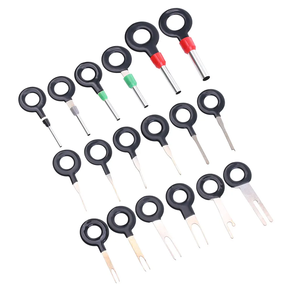 18pcs/set Pick Connector Crimp Pin Back Needle Remove Car Tool Auto Car