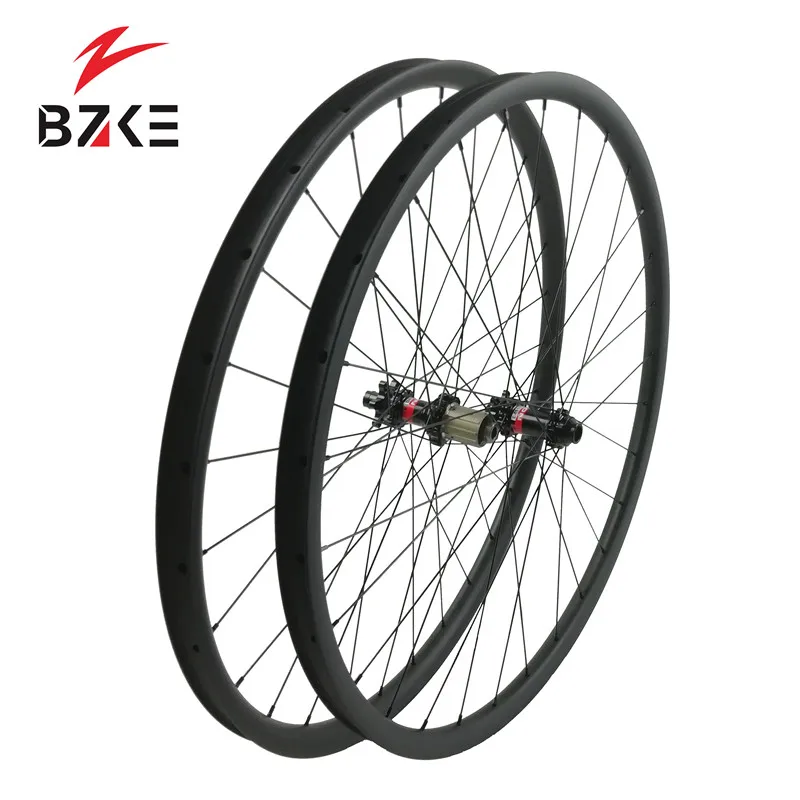 Discount carbon mtb wheeks 29 carbon wheels mountain bicycle 30mm width 22mm deep carbon rim with Novatec D411/D412 hubs bicycle wheelset 2