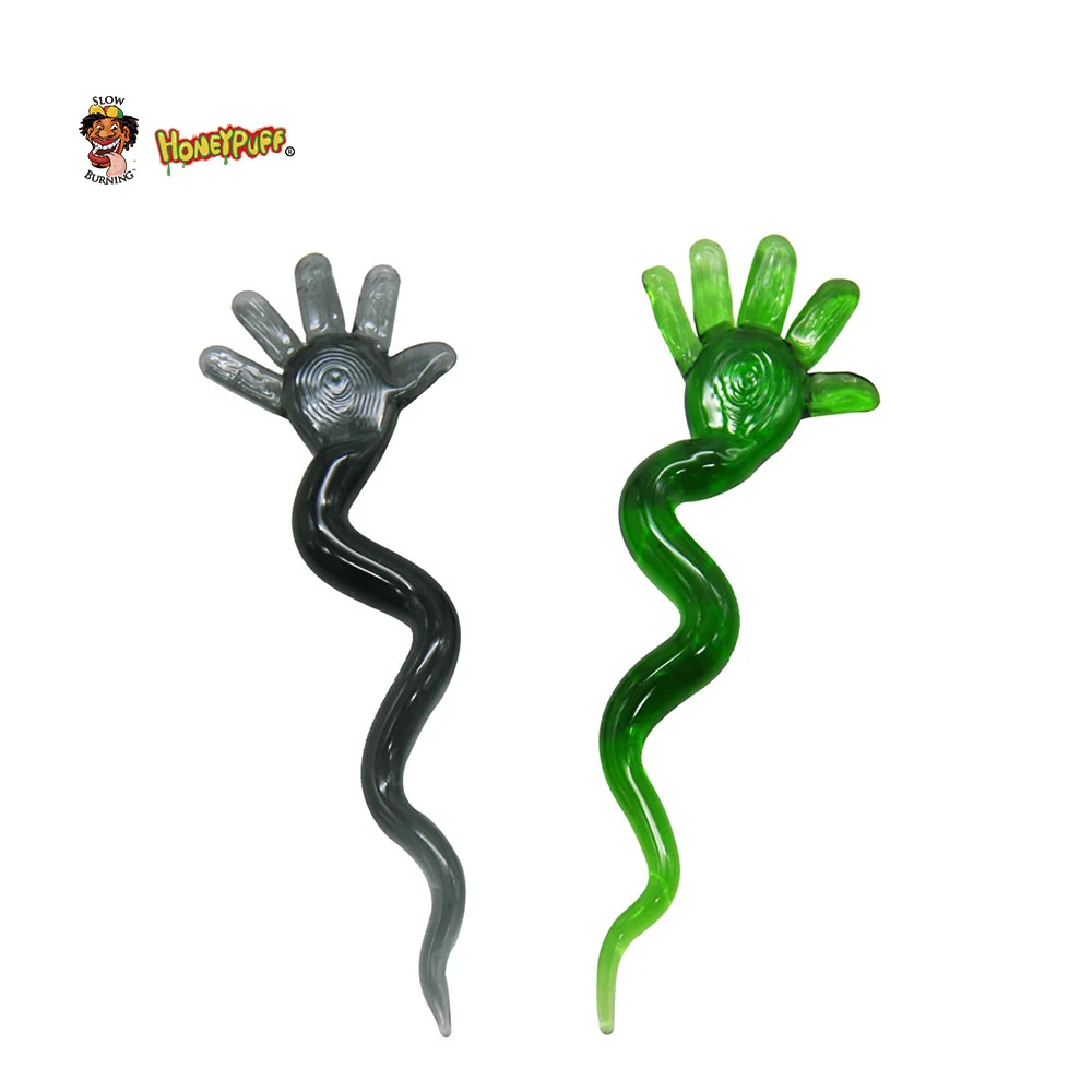 

HONEYPUFF Premium Glass Carb Cap Dabber Wax Oil Dad Tool 4.4 Inch Handle Carb Cap Dabbler Quartz Banger Glass Smoking Water Pipe