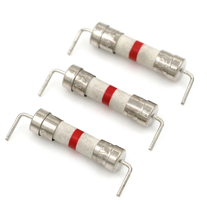 5Pcs 10A 250V ceramic body time-lag axial lead fuse for lcd-tv etc 5*20mmcb 