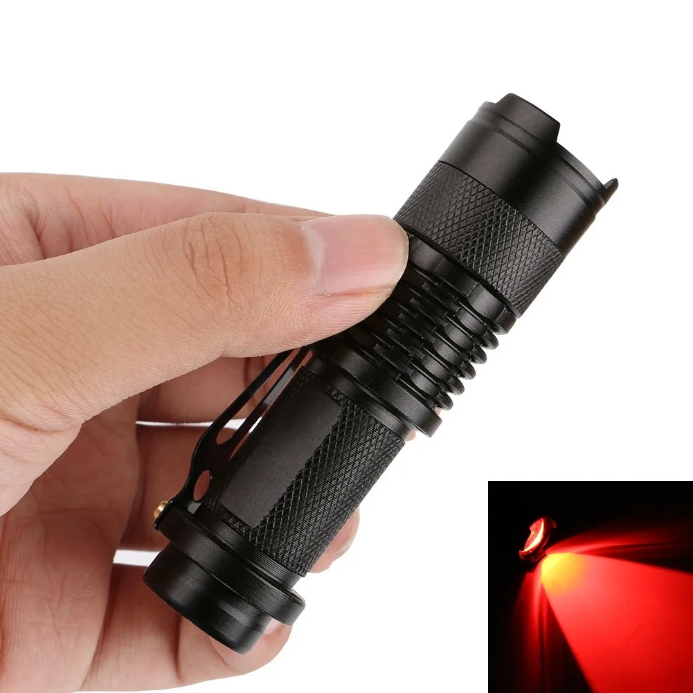 Mini Flashlight Zoomable Focus 2000 Lumens LED Flashlight Torch Portable Lantern AA 14500 Night Fishing Camping Light 1/3 Modes - Испускаемый цвет: 3 Modes