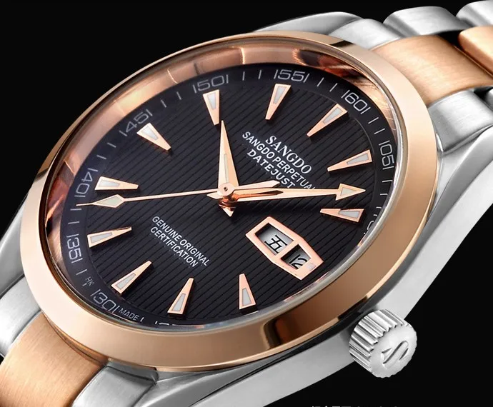 40mm Sangdo Business watch Automatic Self Wind movement High quality 2016 new fashion 072e Men s