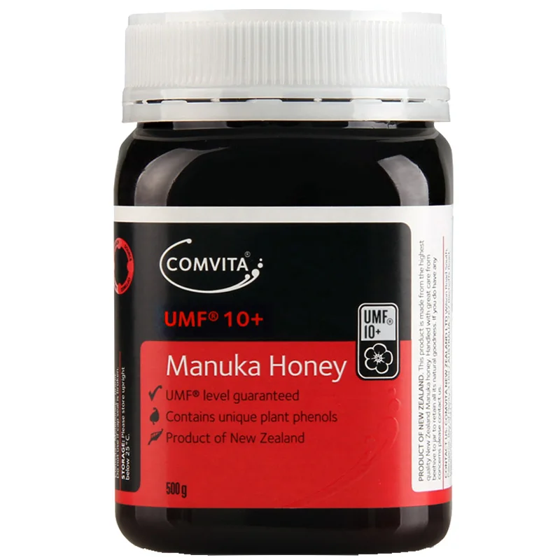 NewZealand Comvita Manuka honey UMF10+ 500 г для пищеварительного здоровья, дыхательная система, кашель, боль в горле