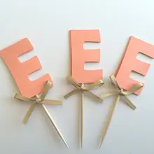 Индивидуальные инициалы с блестками с изображением пирожного на день рожденья для ношения с обувью, для девичника Свадебные украшения для торта для вечеринки приборы для еды