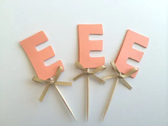 Блестящие топперы для капкейков на день рождения детской свадебной вечеринки |