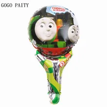 GOGO PAITY Frete Grátis Nova Mão Vara Brinquedo Brinquedos Festas Thomas Balões da Festa de Aniversário de Alumínio
